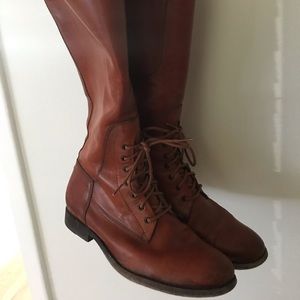 Frye lace front riding boot